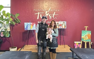Brushstrokes, Business and Baby Bottles: How Heather and Levi Schoonover Built Boise’s First Painting with a Twist
